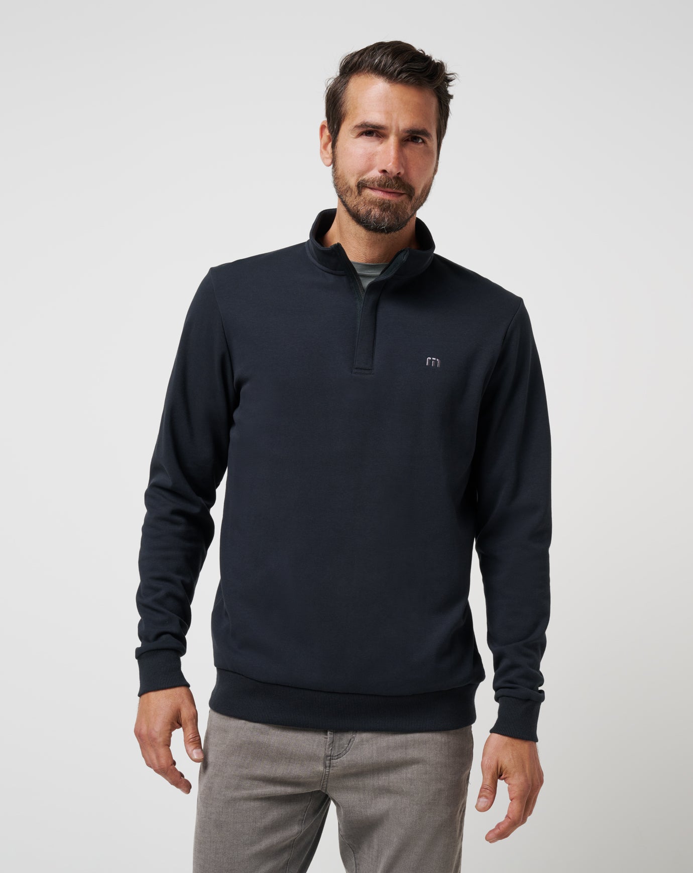 【ブラック（01）】Mott Cloudscape Quarter Zip Cloud Quarter Zip 2.0 ∣ TravisMathew