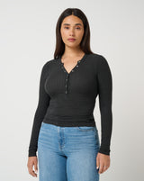 Cloud Modal Rib Henley