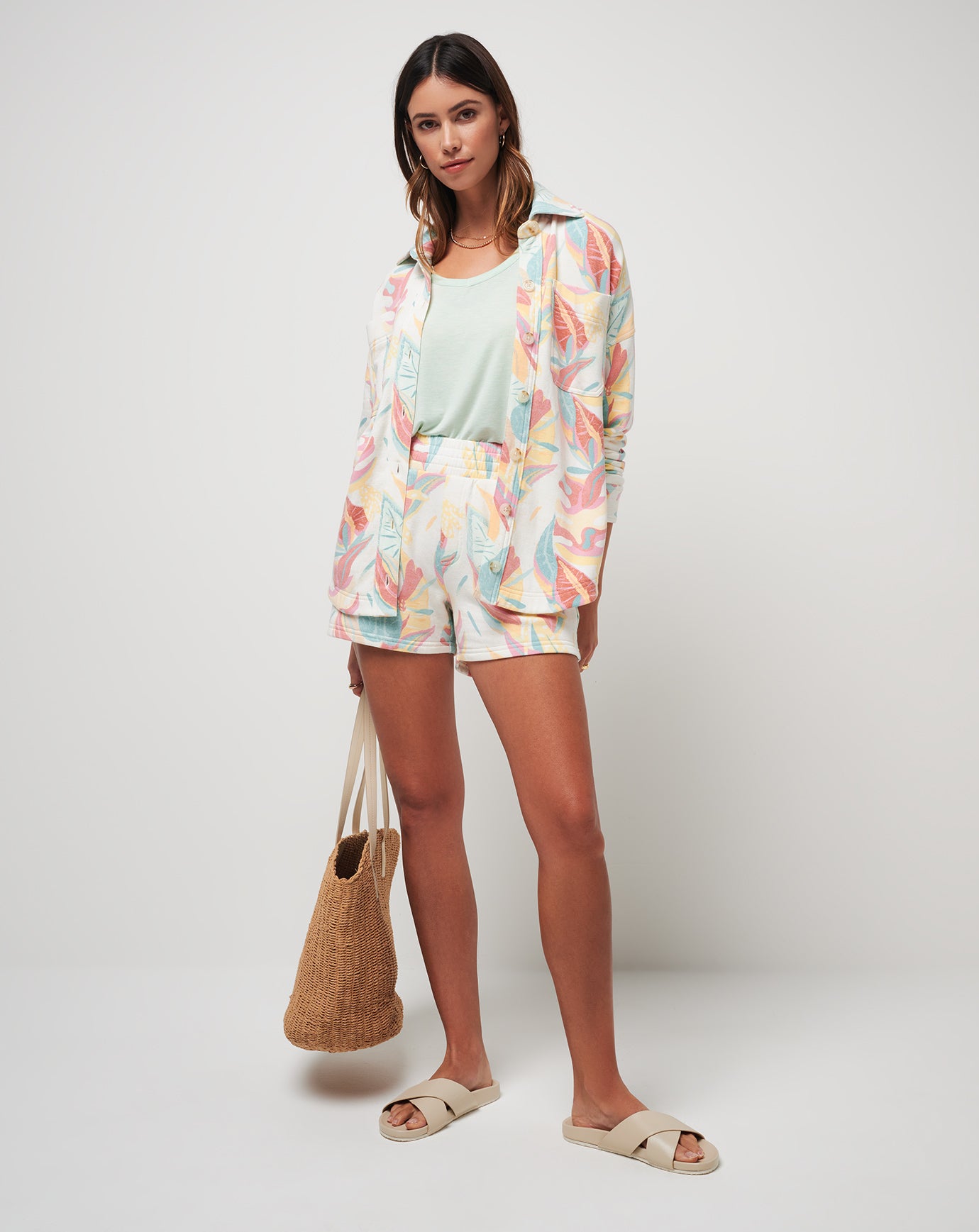 Tiki Tipsy Cloud Fleece Short