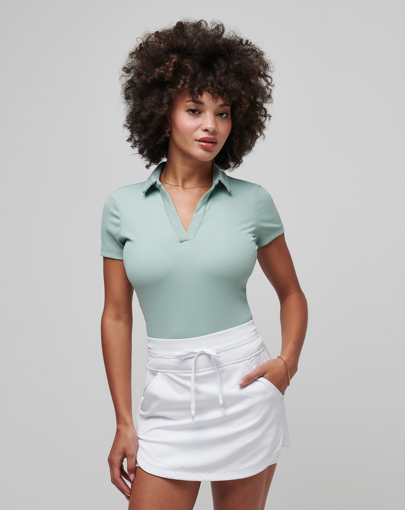 Moveknit Vneck Polo ∣ TravisMathew