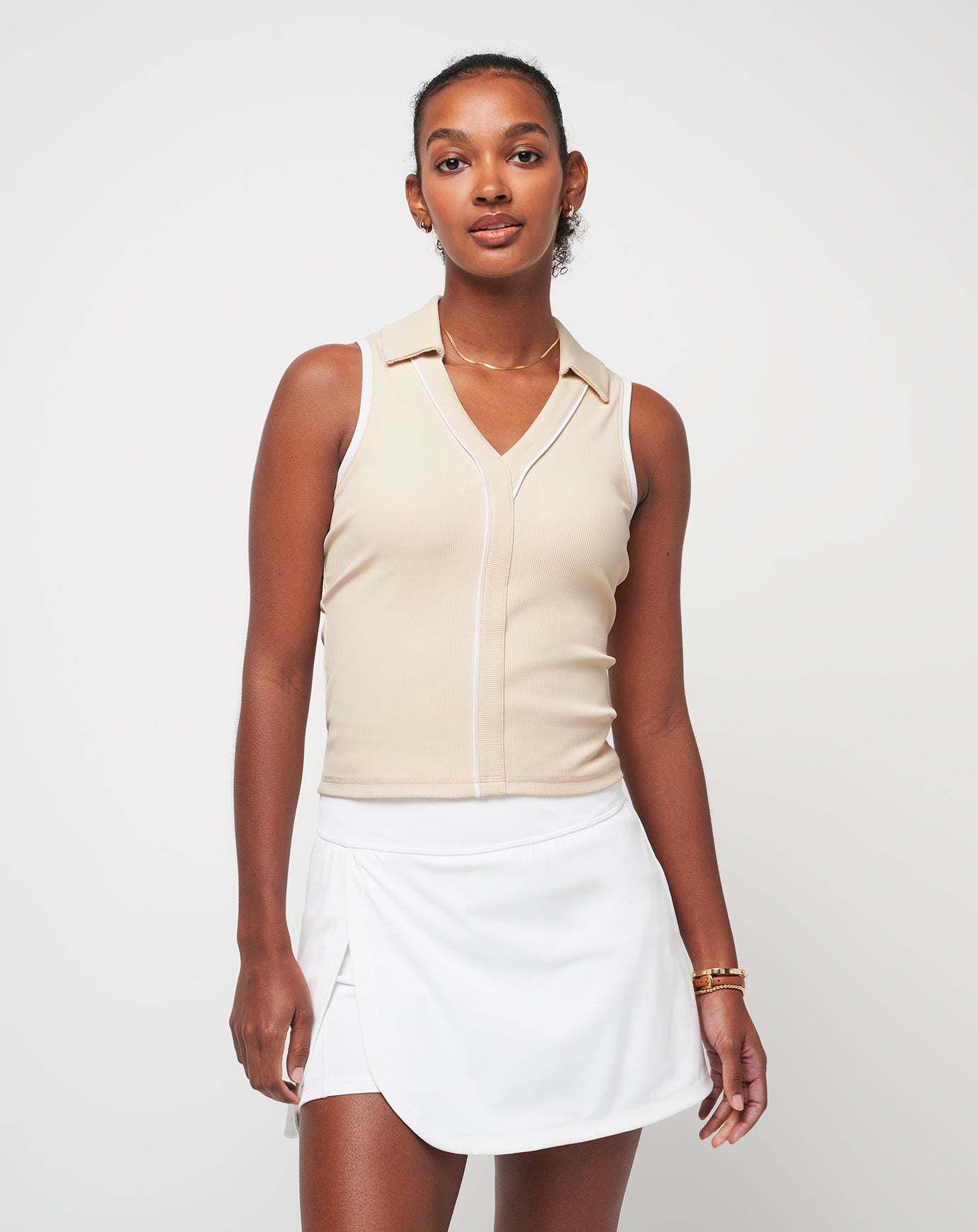 Sip And Sea Moveknit Sleeveless Polo