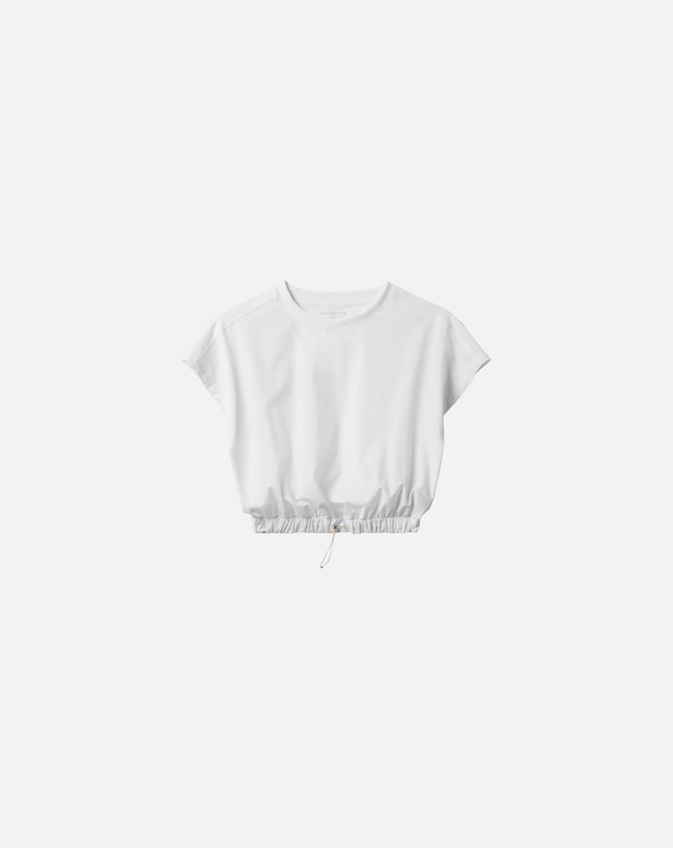 Silver Spray Tech Woven Top