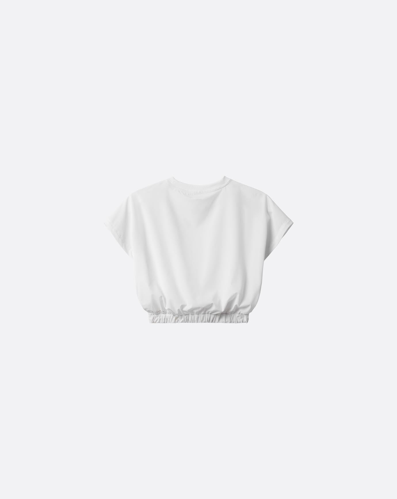 Silver Spray Tech Woven Top