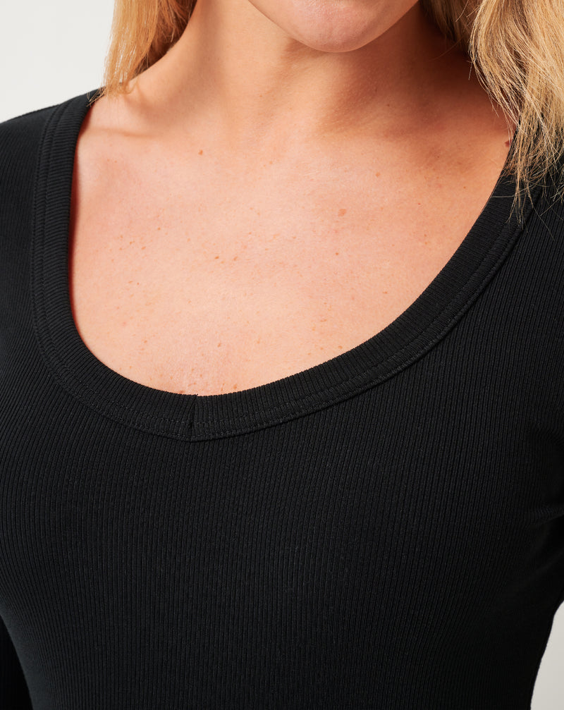 Cloud Rib Long Sleeve Top