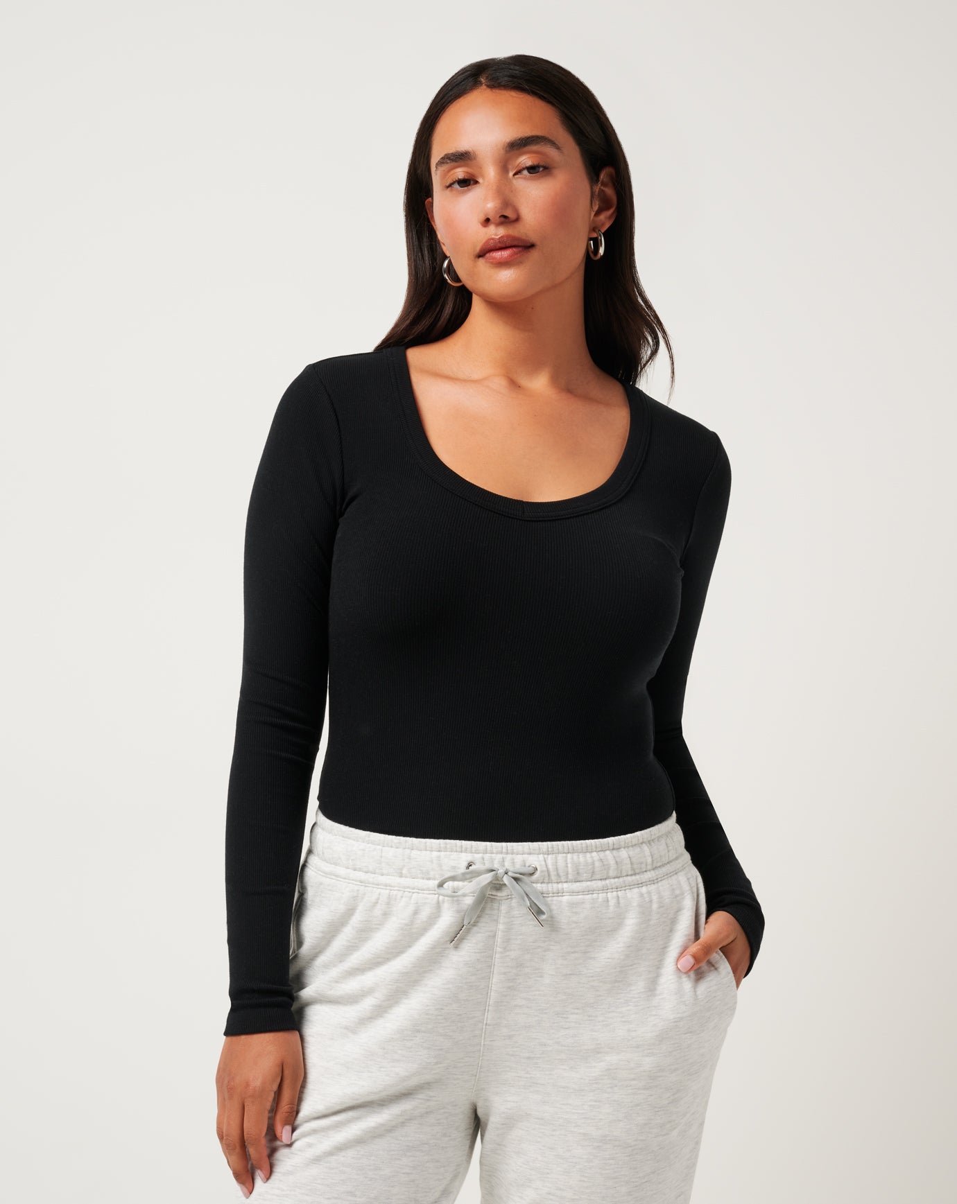 Cloud Rib Long Sleeve Top image 4