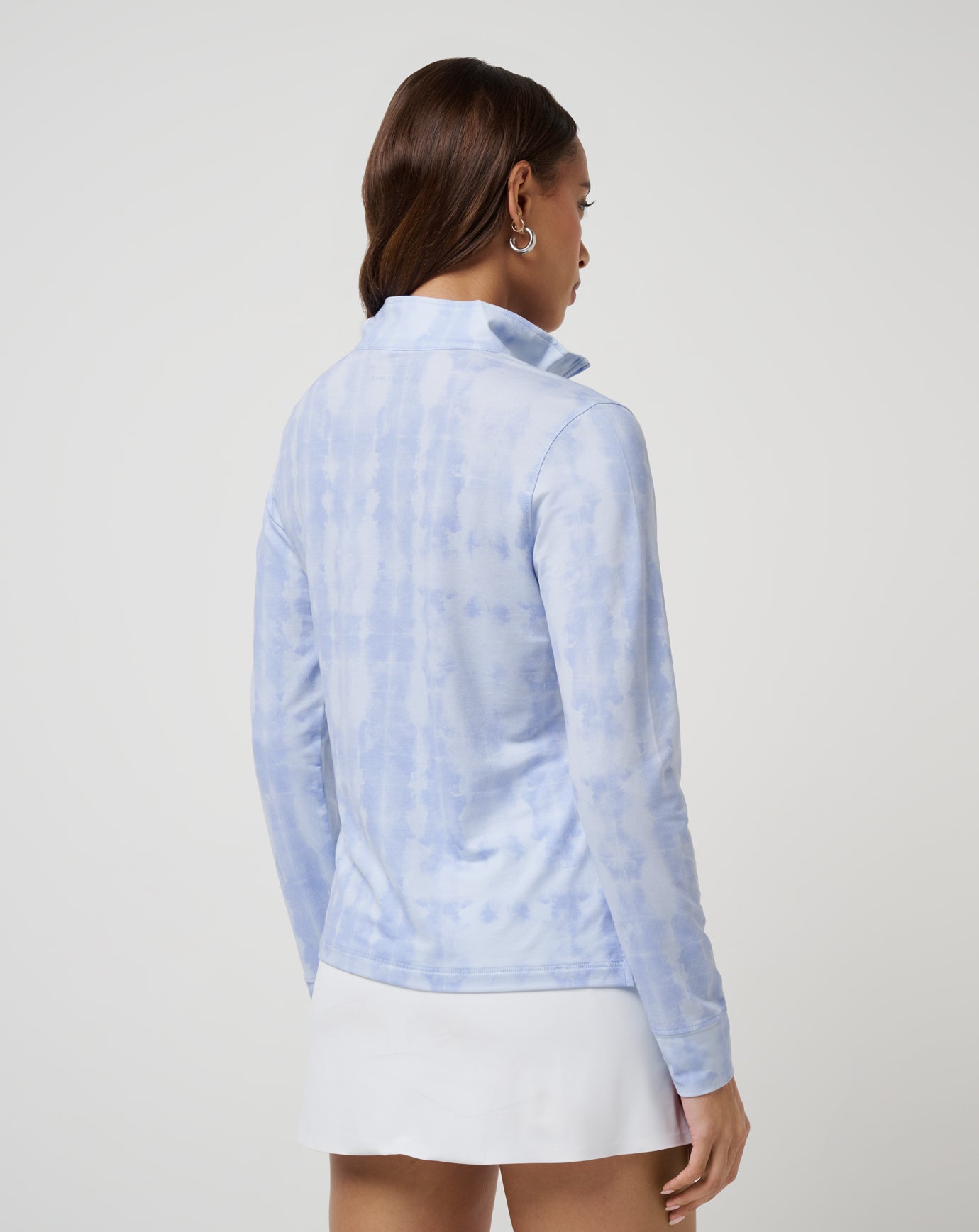 Featherweight Printed Zip Quarter Zip