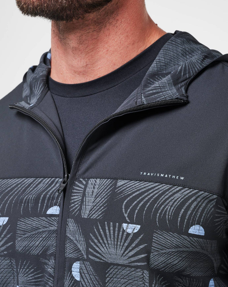 Tech Hoodie Striped Full Zip