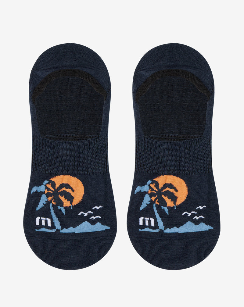 South Seas Getaway No Show Sock