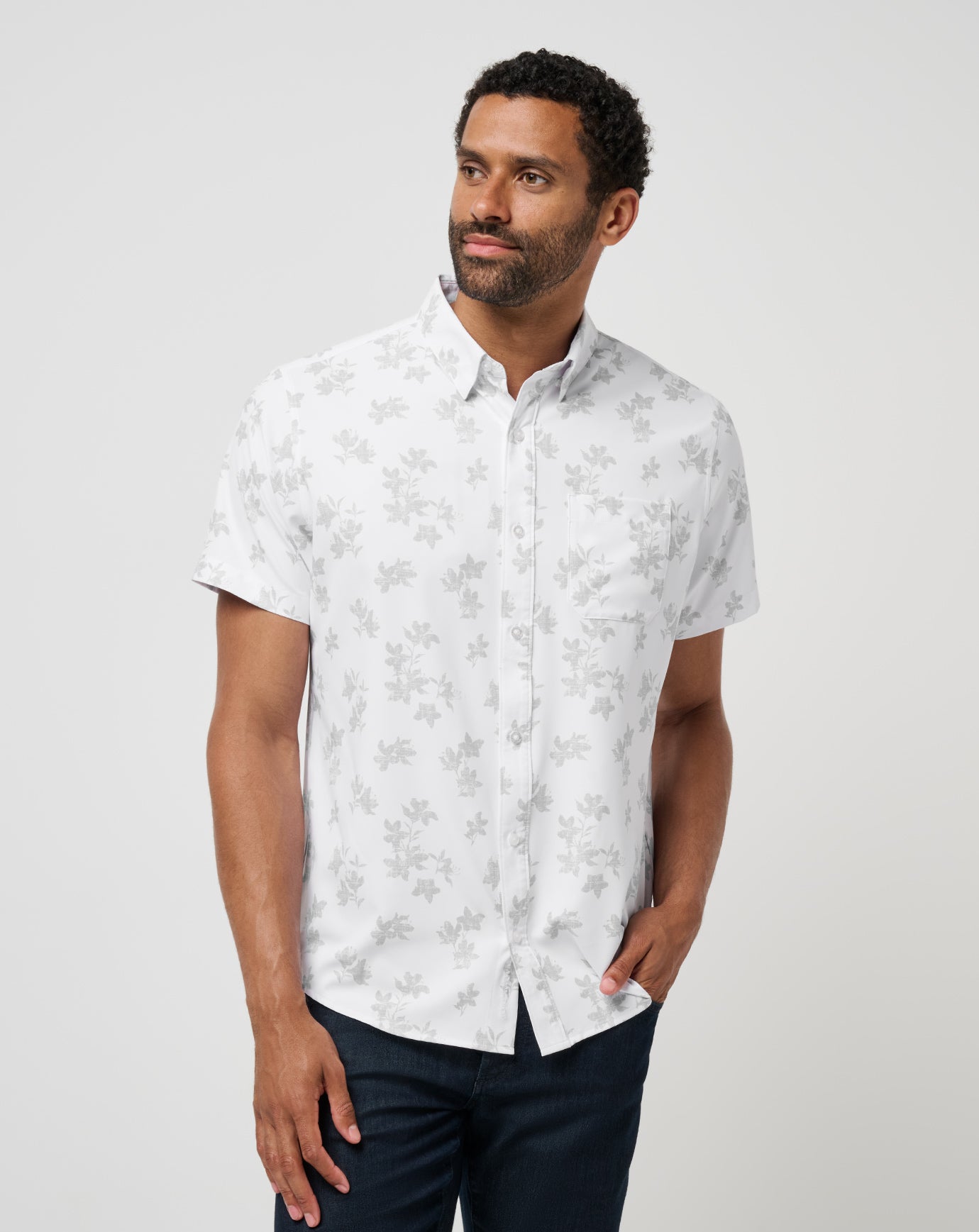 Mist On The Lake Button-Up