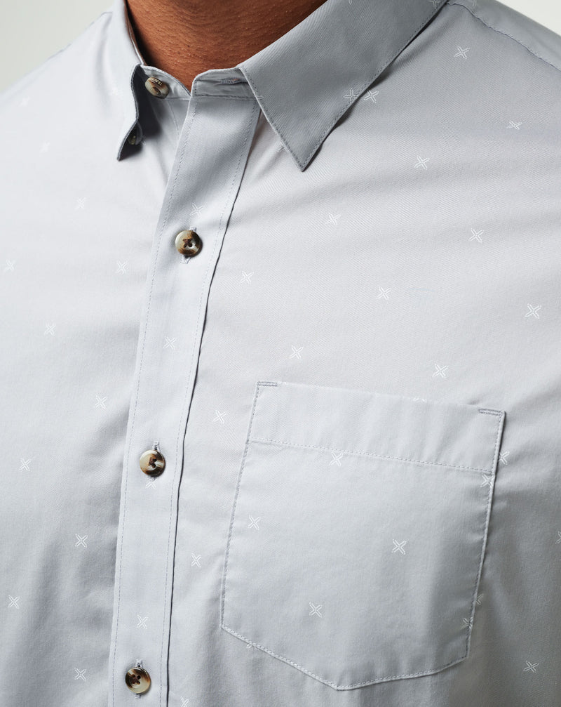 Across The Pond Button-Up