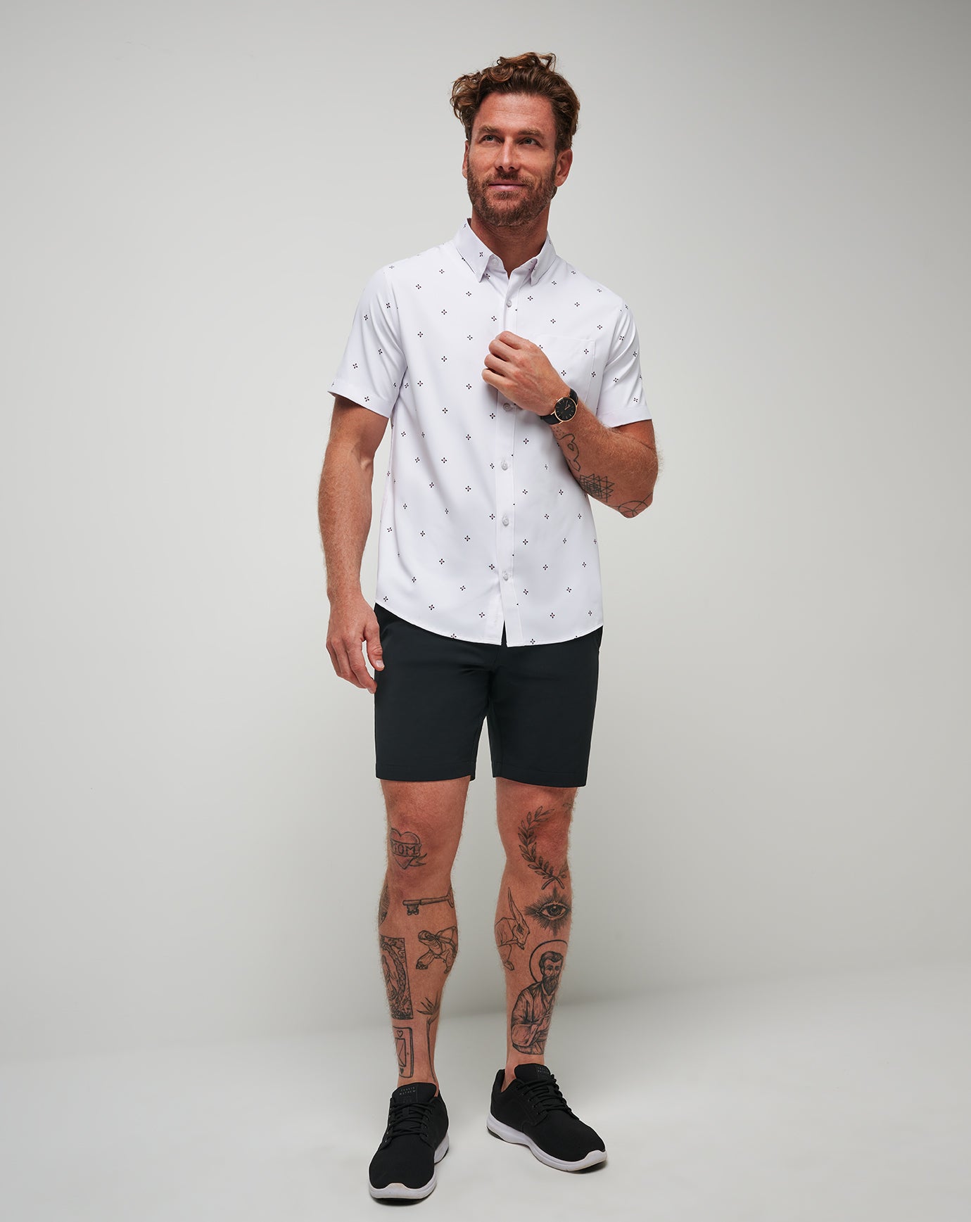 Olive Branch Button-Up