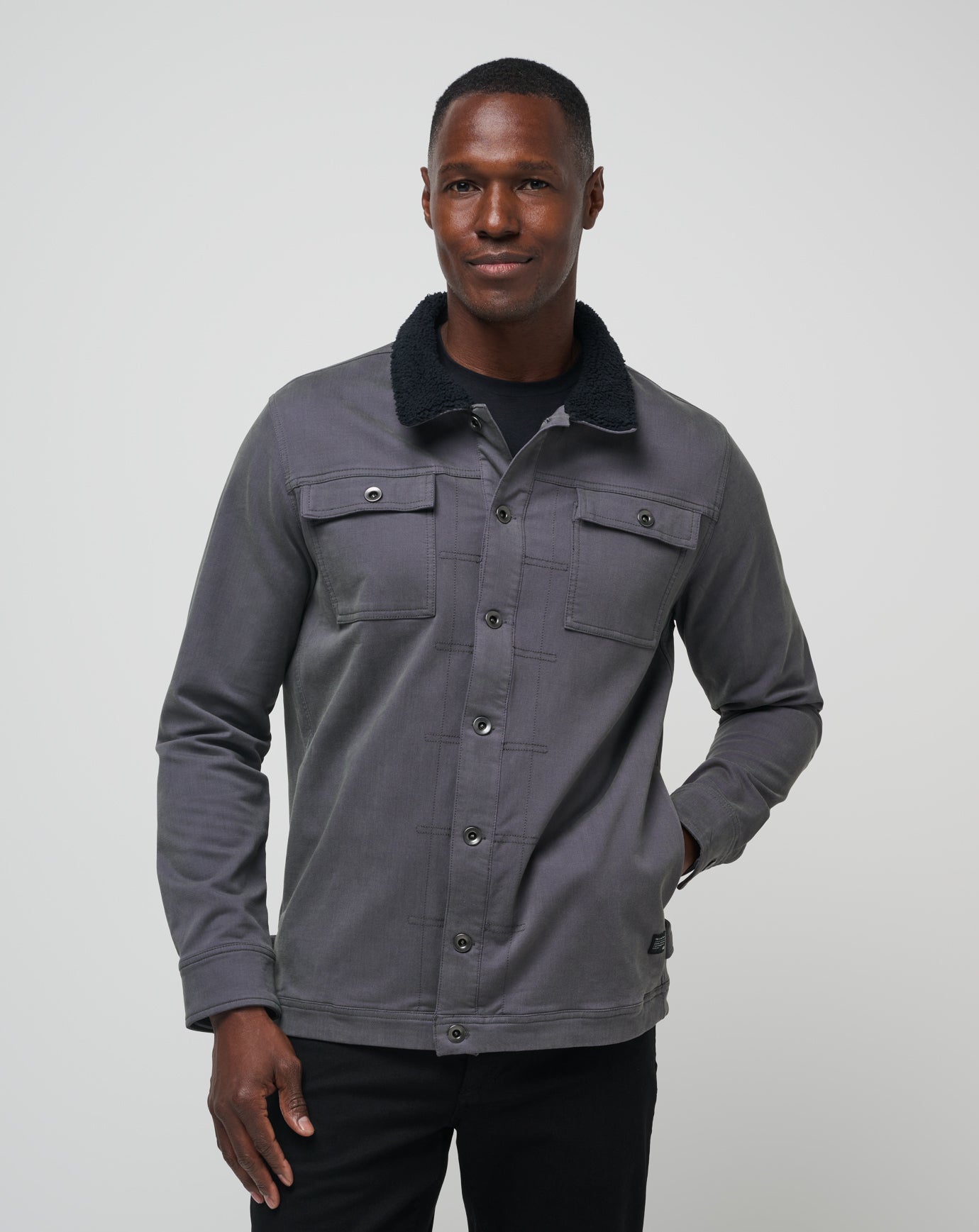 Cloud Denim Sherpa Jacket
