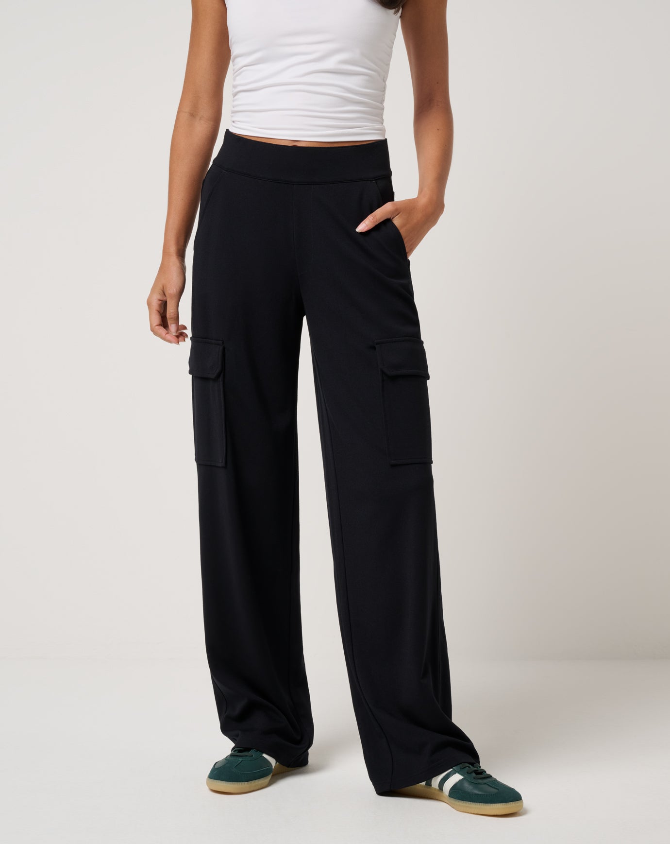 Friday Doubleknit Utility Wide Leg Pant