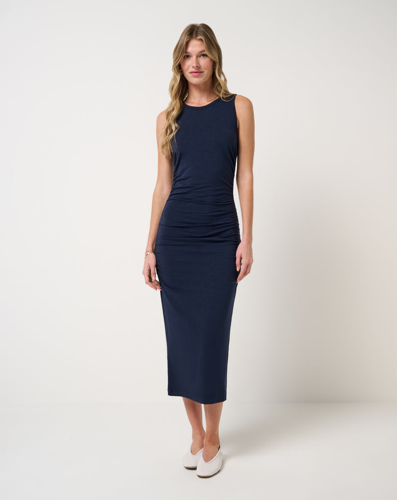 Cloud Jersey Ruched Midi Dress