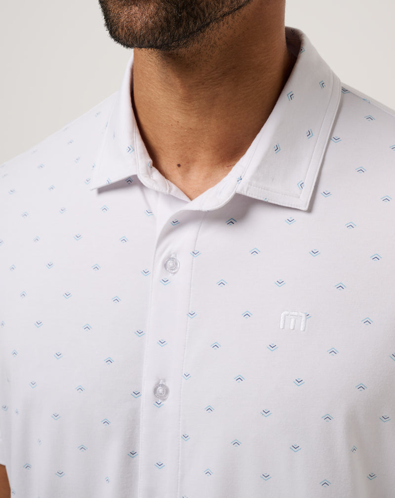 Comfortknit Geo Button-Up