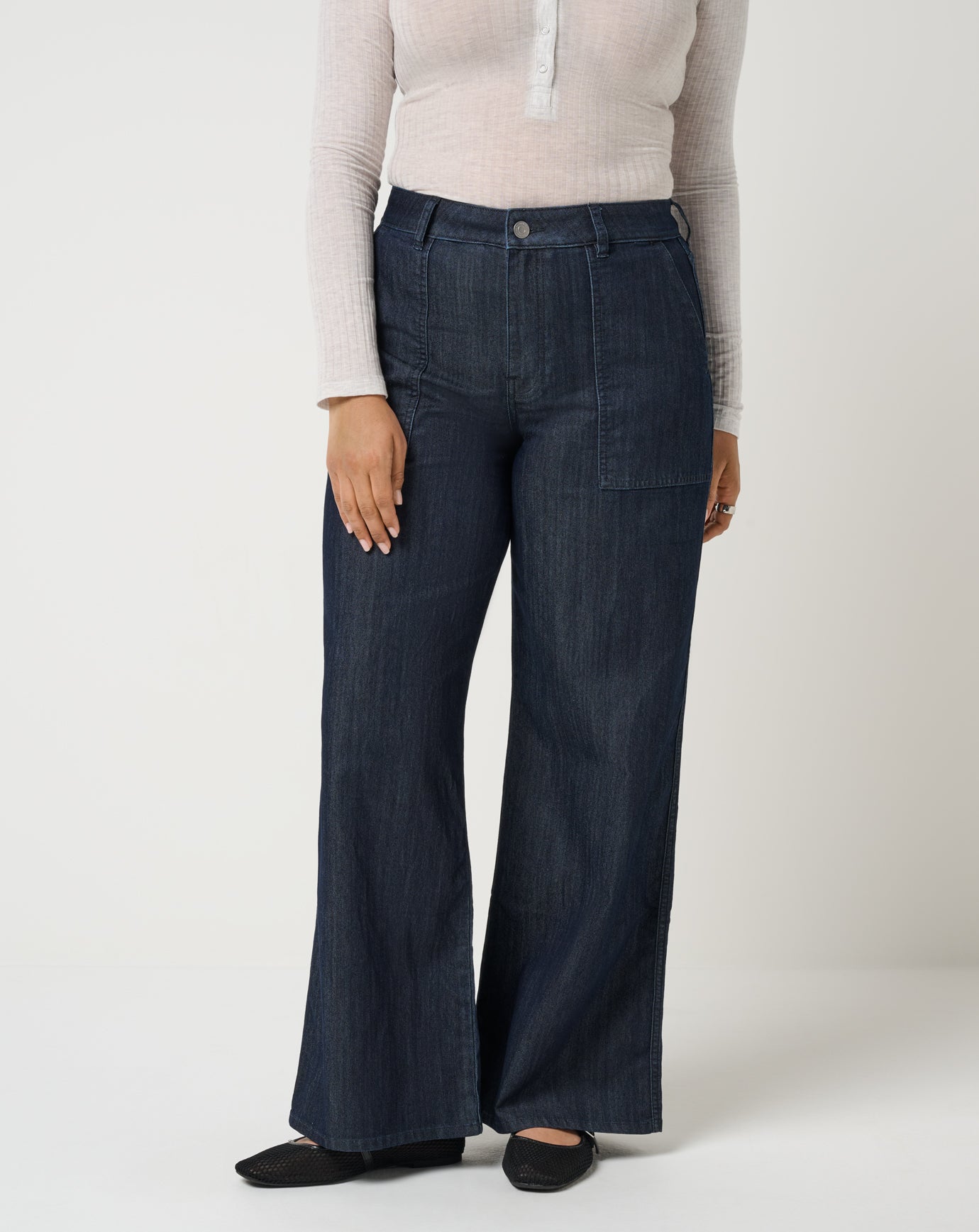 Everyday Patch Pocket Denim Pant