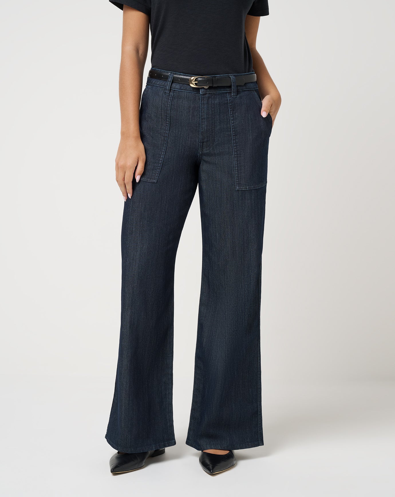Everyday Patch Pocket Denim Pant