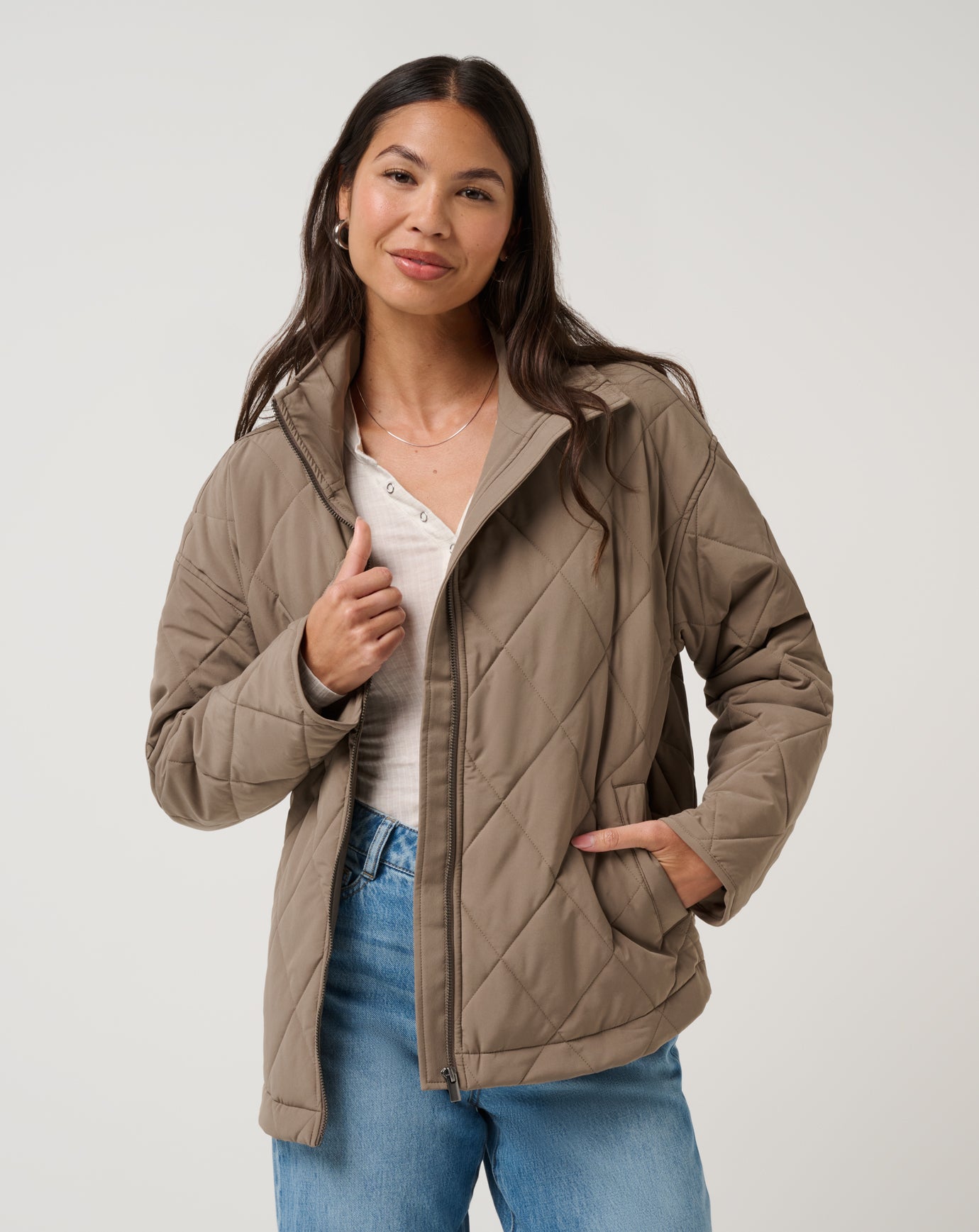 Quilted Easy Puffer Jacket