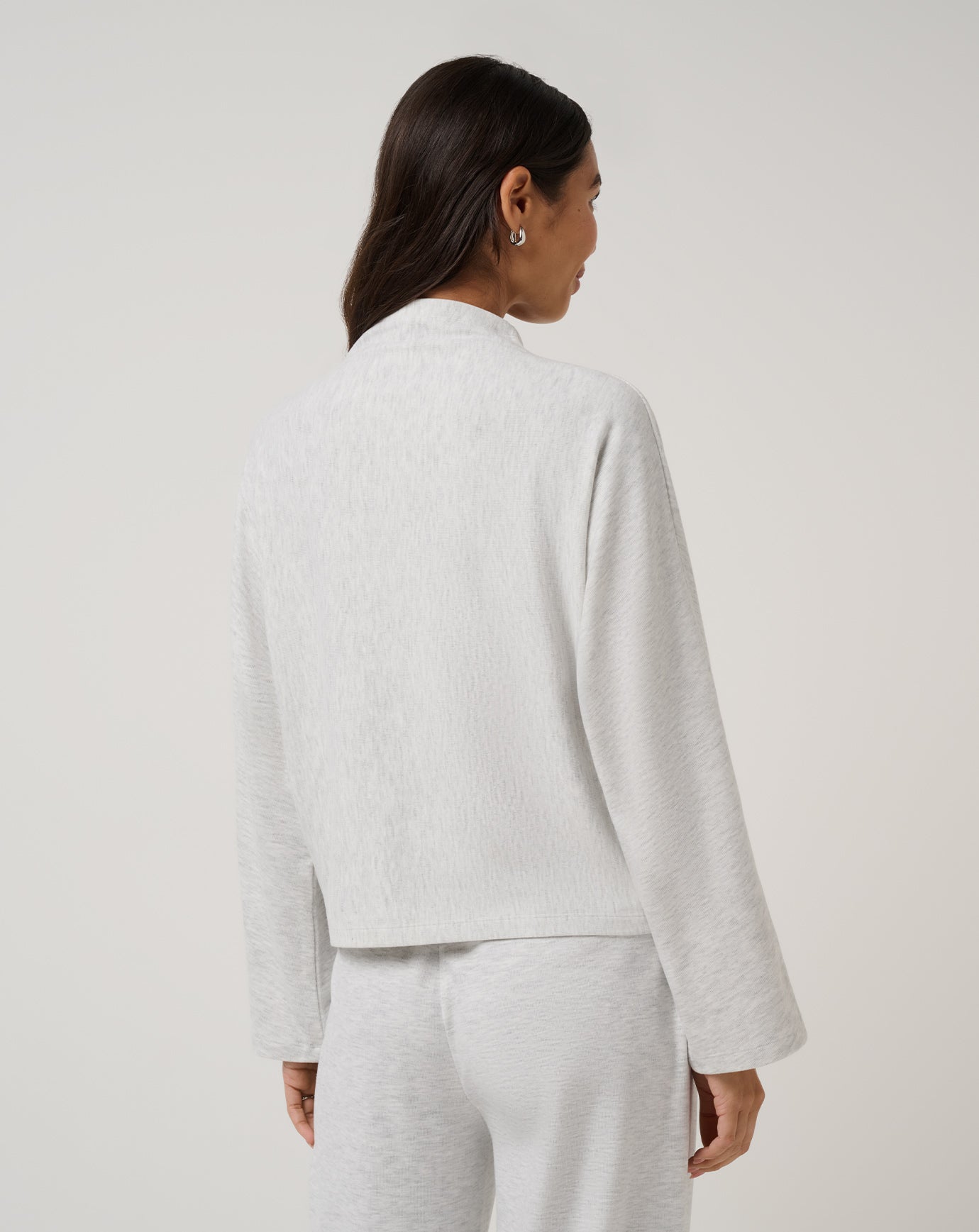 Cloud Sweater Mock Neck Top