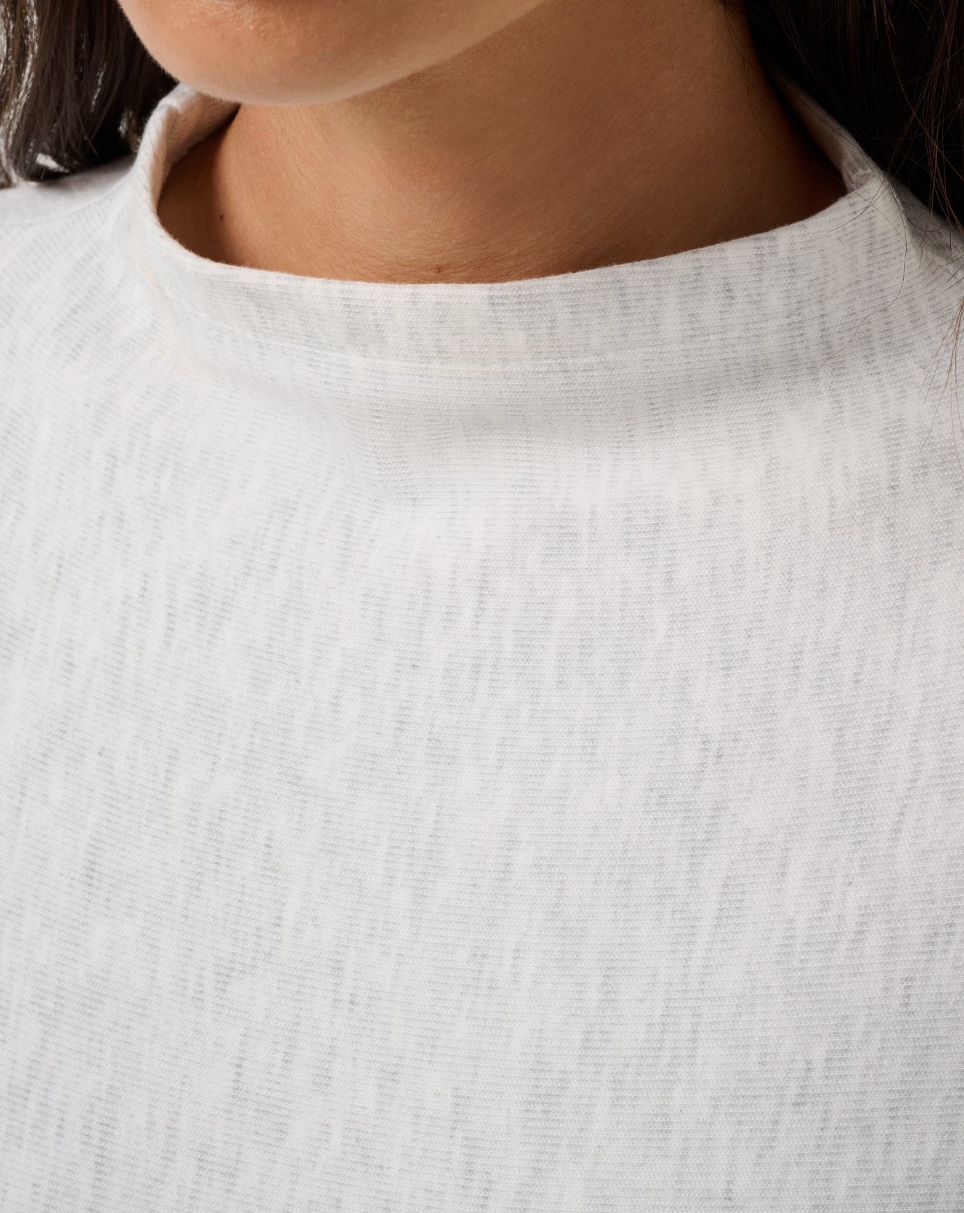 Cloud Sweater Mock Neck Top