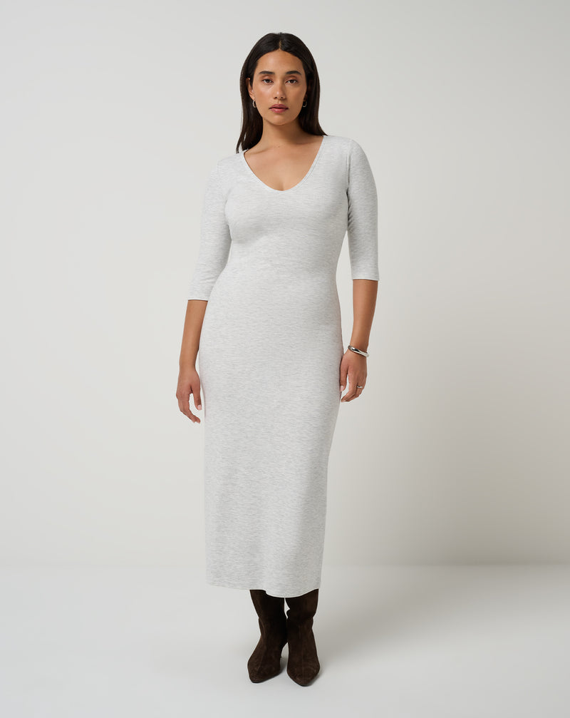 Cloud Sweater V Neck Dress