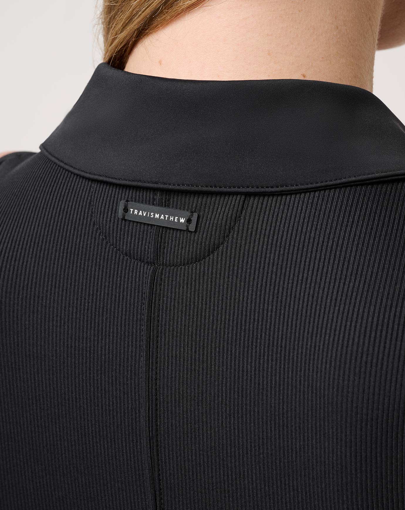 Moveknit Rib Zip Polo