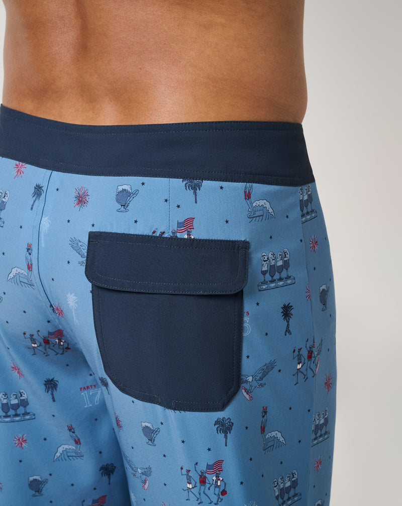 Firework Festival Boardshort 18In