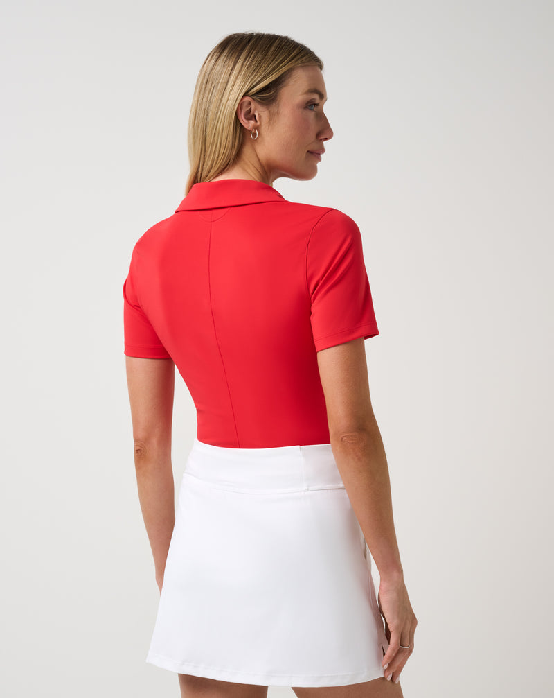 Moveknit Ss Vneck Polo 2.0