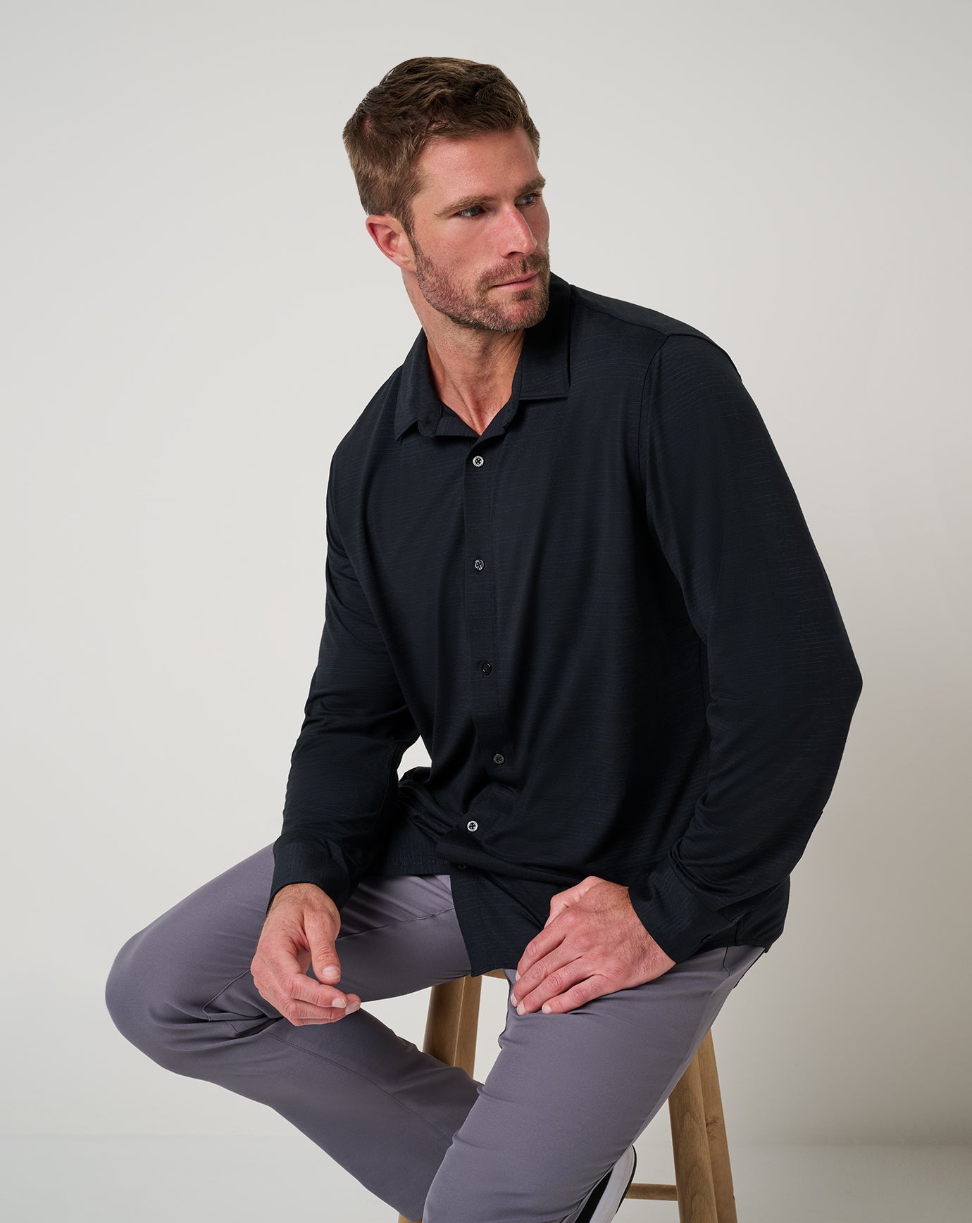 The Heater Long Sleeve Button-Up