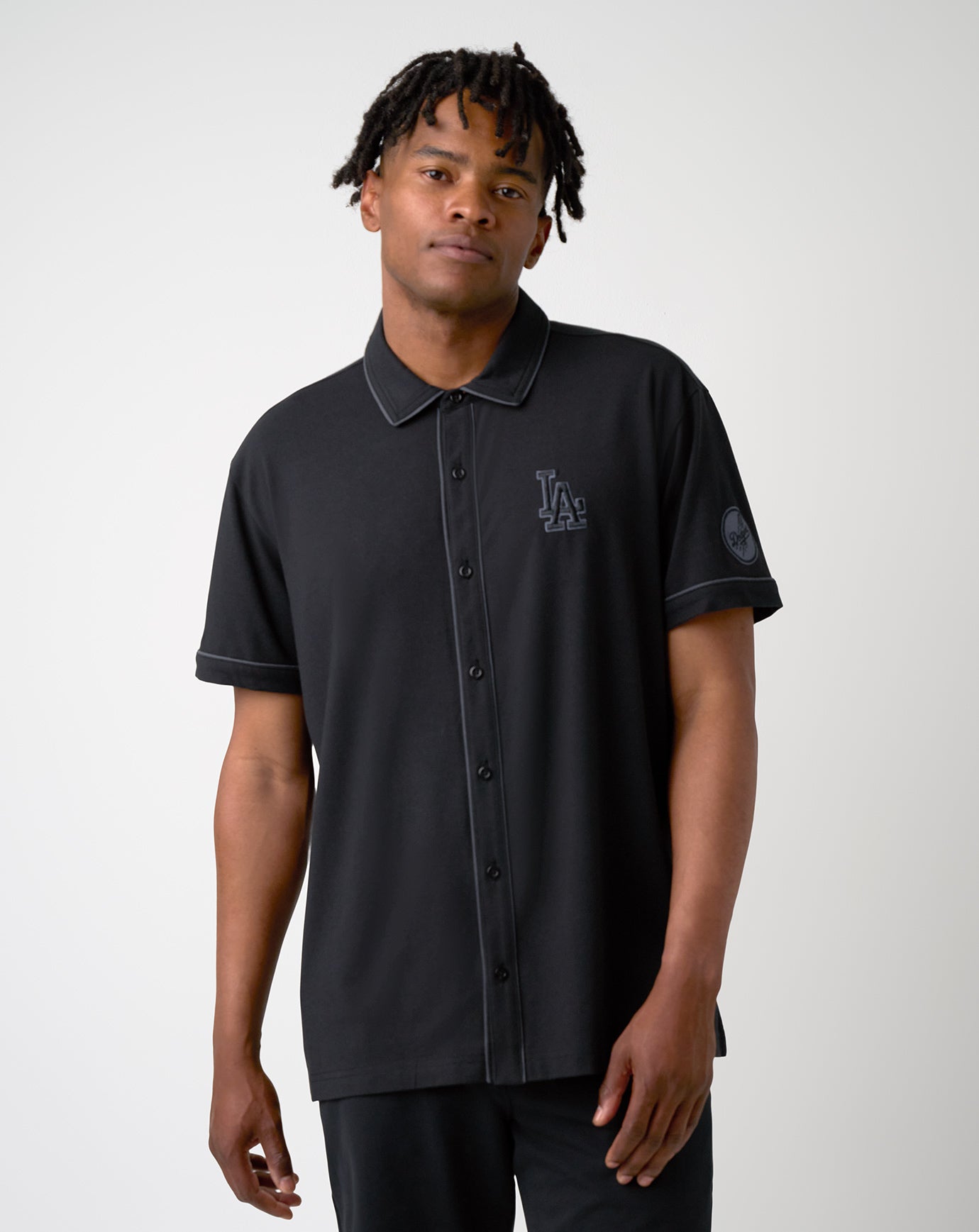 Los Angeles Dodgers On The Field Button-Up