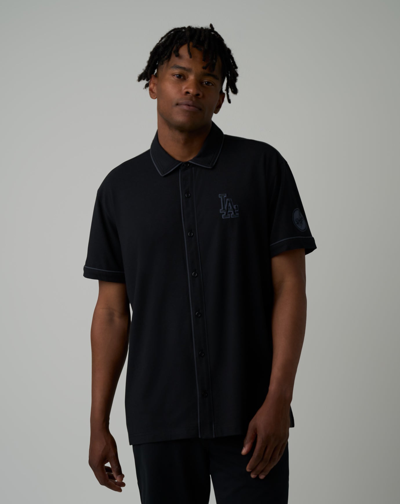 Los Angeles Dodgers On The Field Button-Up