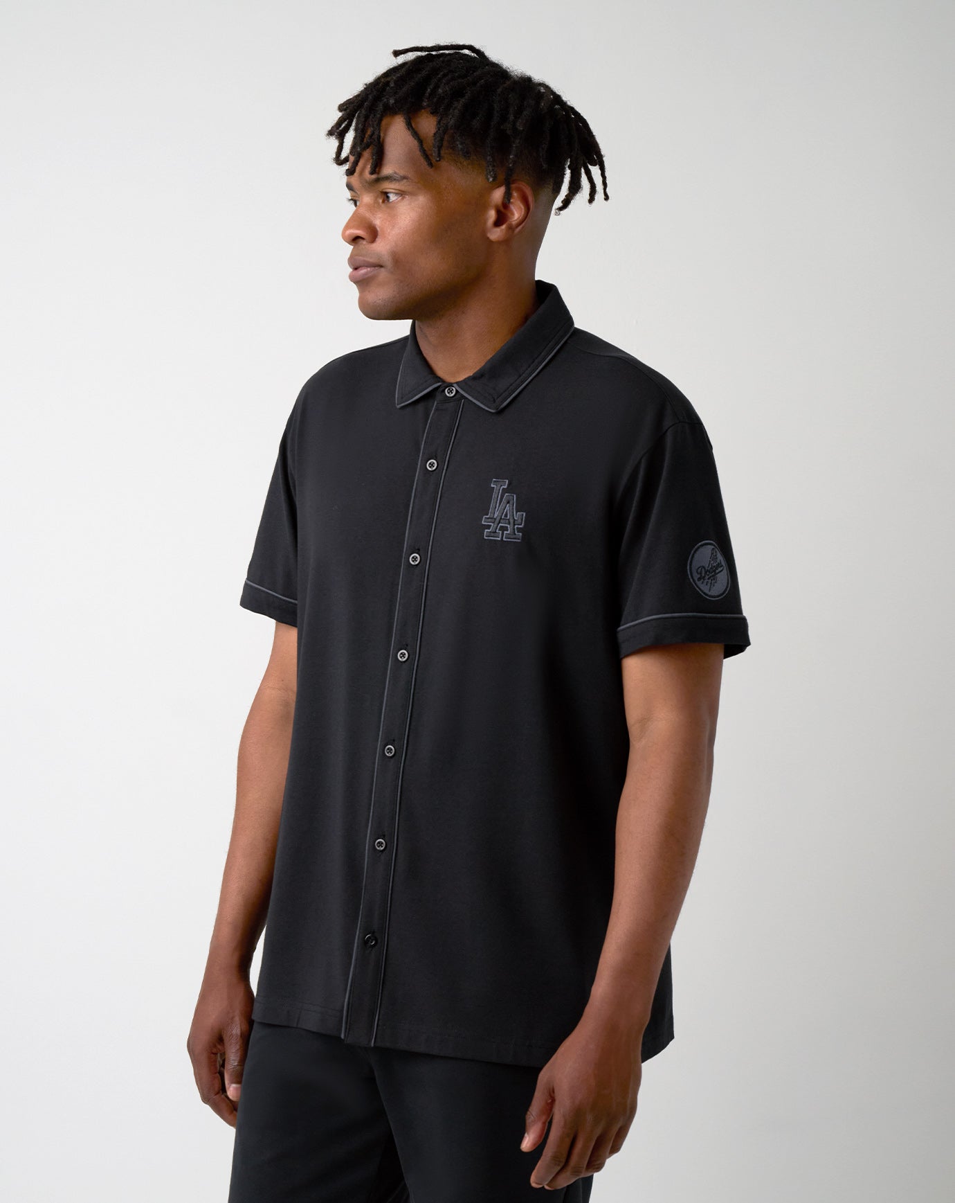 Los Angeles Dodgers On The Field Button-Up