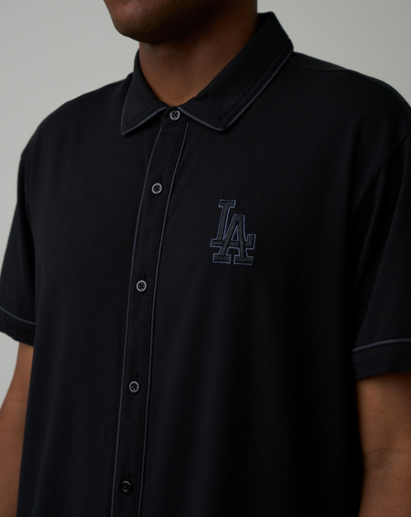 Los Angeles Dodgers On The Field Button-Up