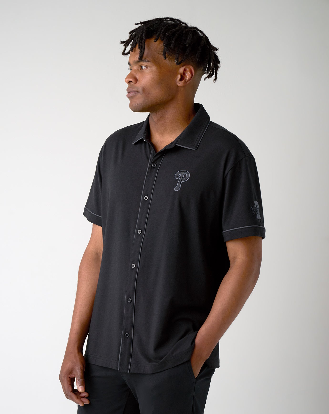 Philadelphia Phillies On The Field Button-Up