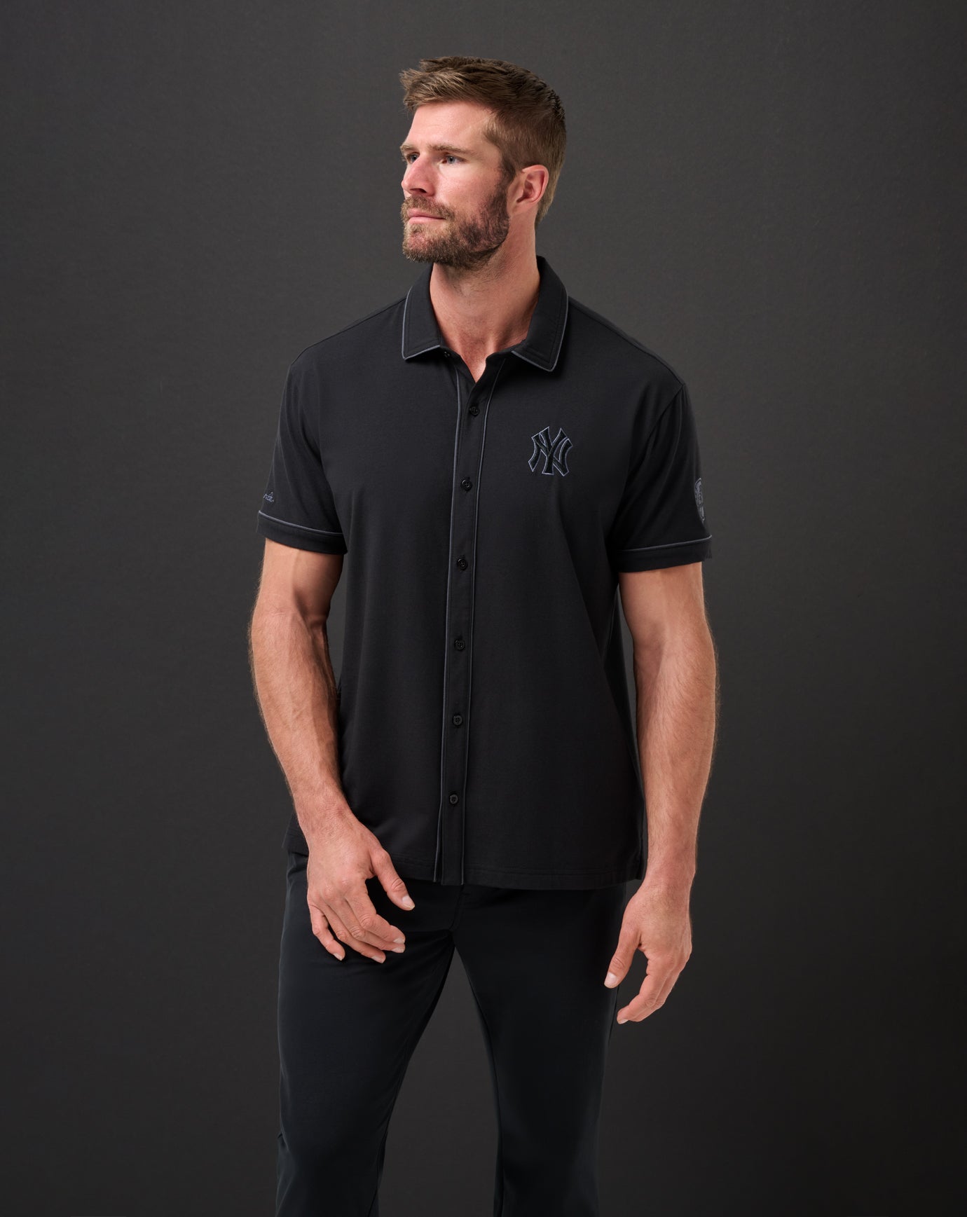 New York Yankees On The Field Button-Up