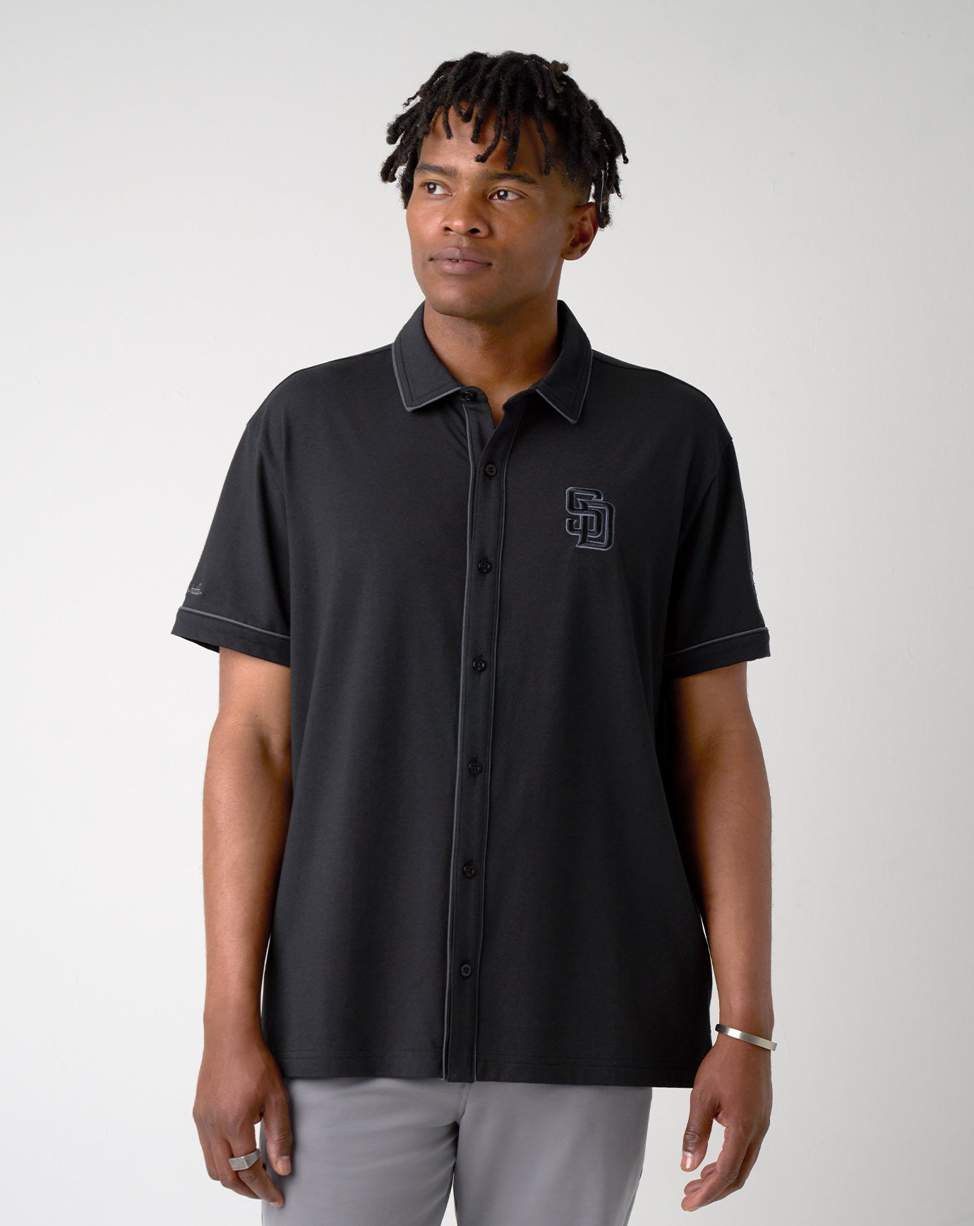 San Diego Padres On The Field Button-Up