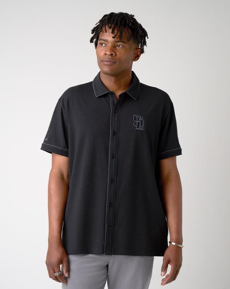 San Diego Padres On The Field Button-Up