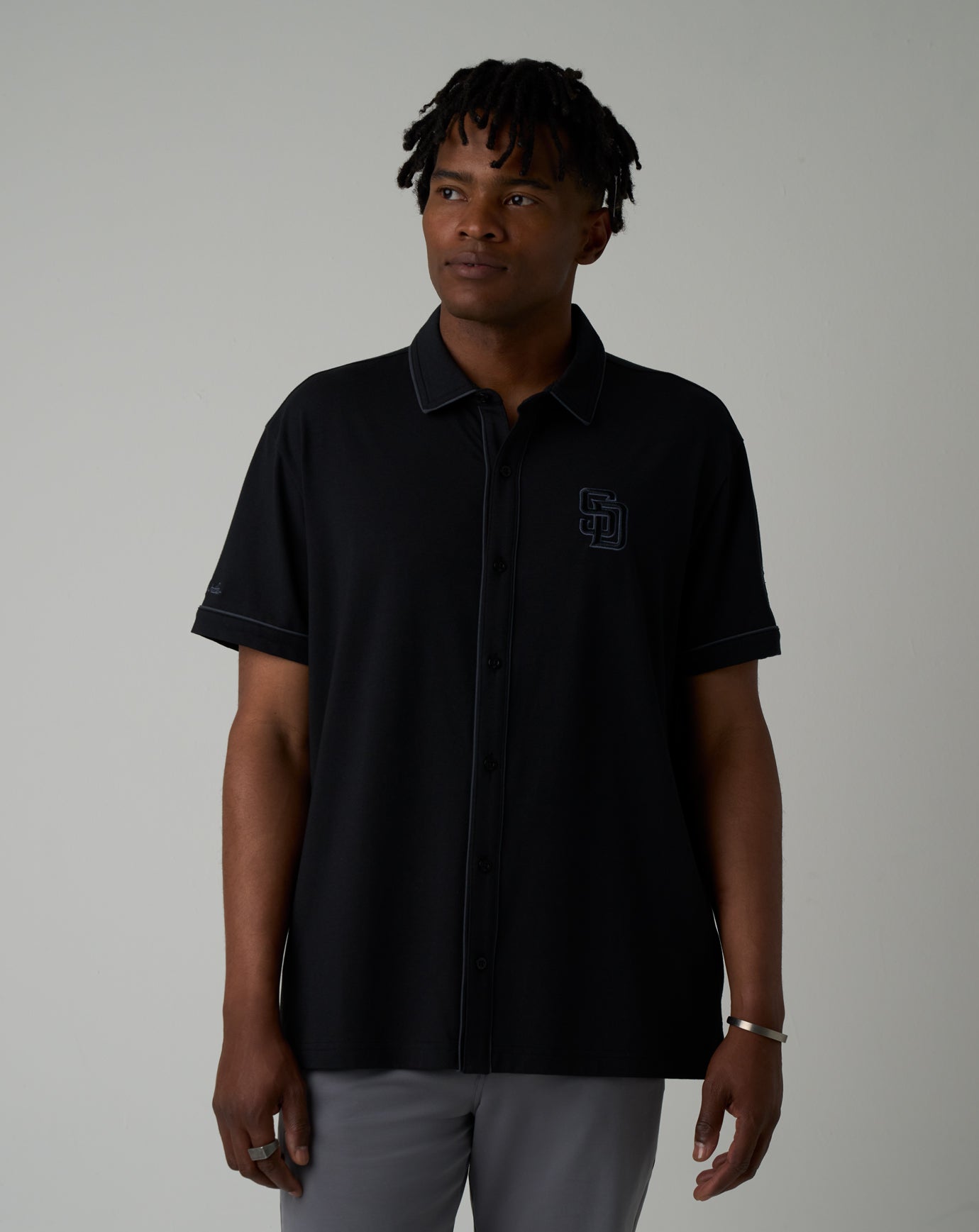 San Diego Padres On The Field Button-Up