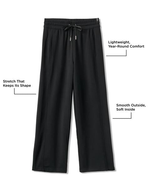 Cloud Terry Wide Leg Pant